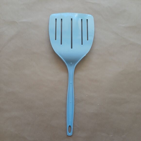 Vintage Foley Slate Blue Nylon Spatula 5 Slot Wide Blade - Picture 2 of 5